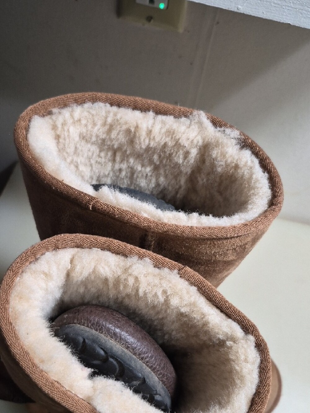 UGG Chestnut Tall Shearling Lined Suede Boots - Picture 6 of 10